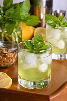 Thai Basil Gimlet Cocktail is a light, incredibly refreshing summer cocktail.
