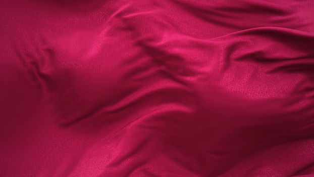 3d render of red silk developing fabric in 4k