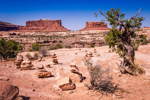 The Mittens, buttes in Monument Valley at sunrise, Arizona and Utah, United States