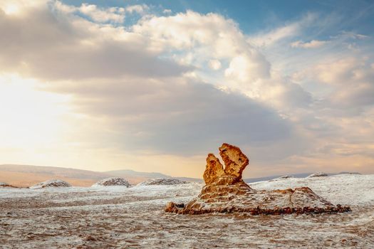 Moon Valley, Valle de la Luna at sunset, Atacama desert, Chile, South America