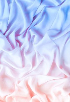 Neon soft silk waves, flatlay - elegant fabric textures, abstract backgrounds and modern pastel colours concept. Feel the sense of timeless luxury