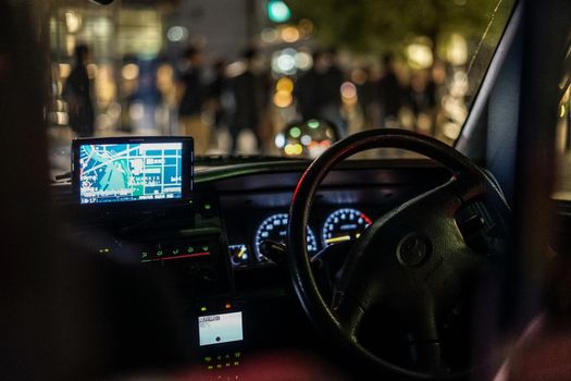 Driving seat image. Shooting Location: Yokohama-city kanagawa prefecture