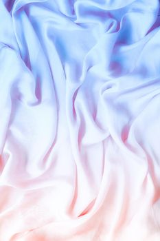 Neon soft silk waves, flatlay - elegant fabric textures, abstract backgrounds and modern pastel colours concept. Feel the sense of timeless luxury