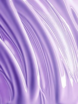 Glossy purple cosmetic texture as beauty make-up product background, cosmetics and luxury makeup brand design concept