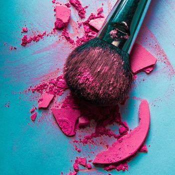 crushed make-up products - beauty and cosmetics styled concept, elegant visuals