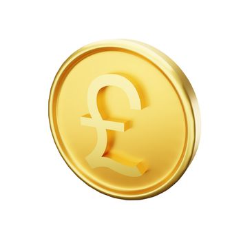 3d rendering of pound currency