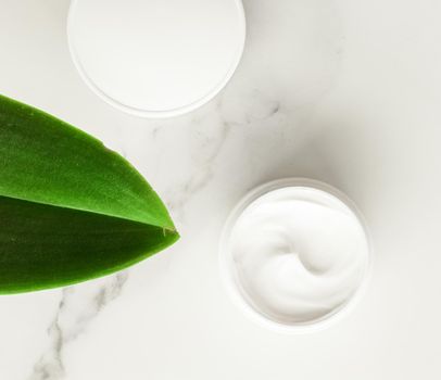 Anti-age cream products on marble, flatlay - skincare and body care, luxury spa and clean cosmetic concept. Beauty of an organic spa experience