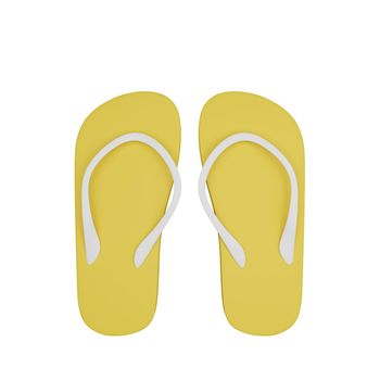 3d rendering of beach sandals