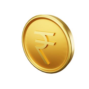 3d rendering of rupee currency