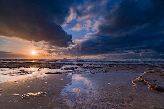 Relax in mediterranean sea sunset vacation beach