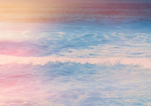 Coastal art print, holiday destination and travel concept - Dreamy ocean coast in summer