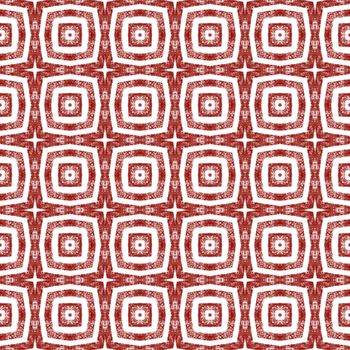 Textured stripes pattern. Wine red symmetrical kaleidoscope background. Trendy textured stripes design. Textile ready elegant print, swimwear fabric, wallpaper, wrapping.