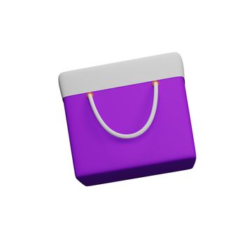 3d rendering of shopping bag