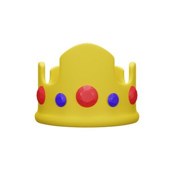 3d rendering of king's crown