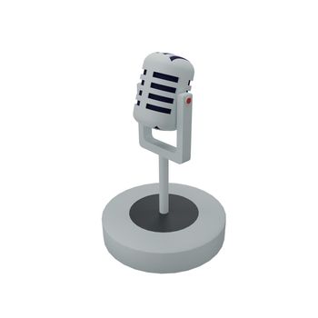 3d rendering of microphone