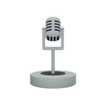 3d rendering of microphone