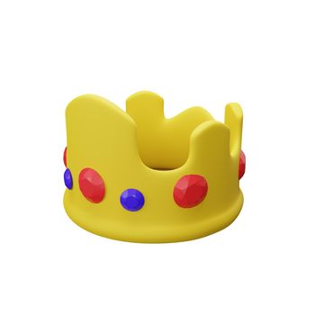 3d rendering of king's crown