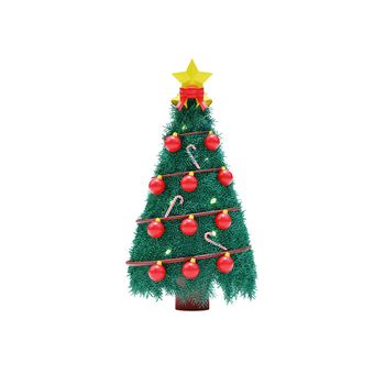 3d rendering with merry christmas and new year concept