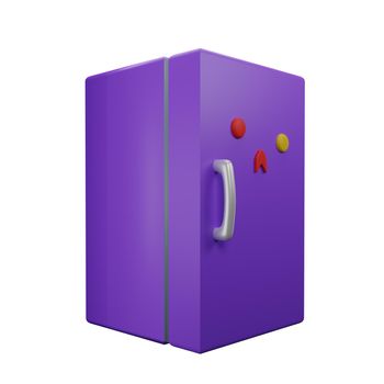 3d rendering of refrigerator icon