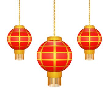 3d rendering of ornament chinese new year concept