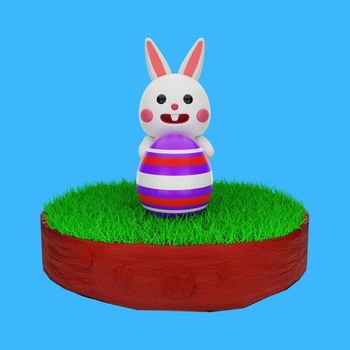 3d render ornament event easter day