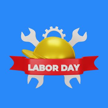 3d rendering of labor day concept