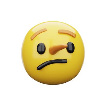 3d emoji Lying Face