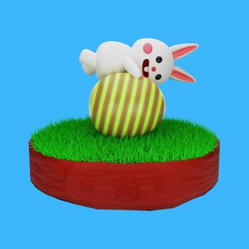 3d render ornament event easter day