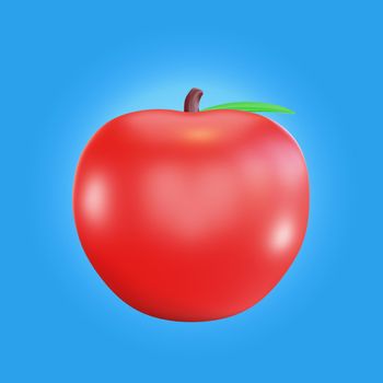 3d icon apple school theme