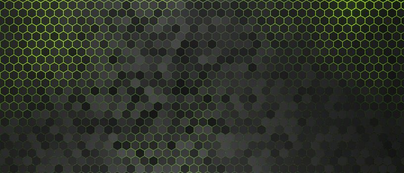 Electric green lighting honeycomb background design wallpaper