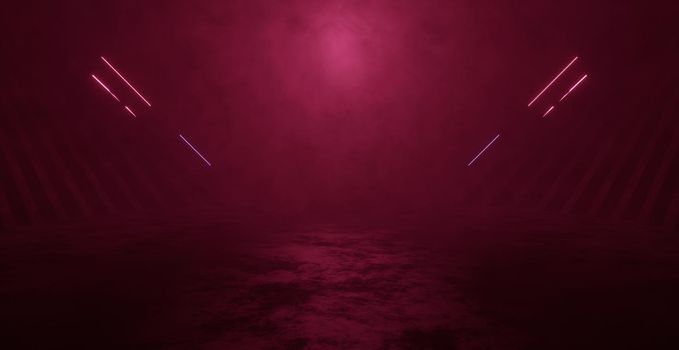 Luxurious And Elegant Elegant Empty Cinematic Volumetrics Dim Purple Alien Interior Empty Studio Abstract Background Wallpaper 3D Rendering