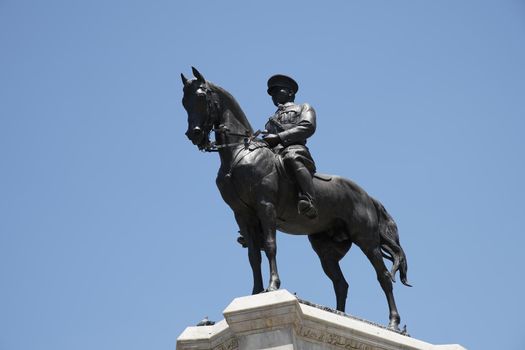 Ataturk Statue in Victory Monument in Ankara City, Turkiye