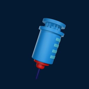 3d icon Syringe Medical theme