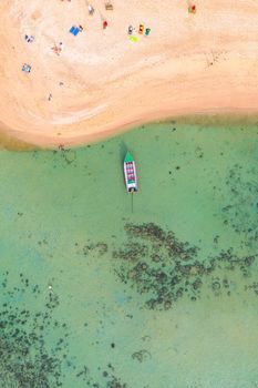 Mae Haad beach in koh Phangan, Surat Thani, Thailand, south east Asia