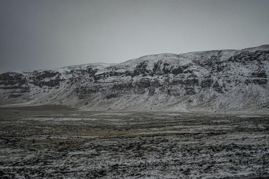 Image of Snow Mountains in Iceland. Shooting Location: Iceland