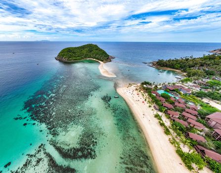 Mae Haad beach in koh Phangan, Surat Thani, Thailand, south east Asia