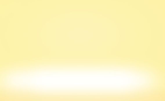 Abstract solid of shining yellow gradient studio wall room background