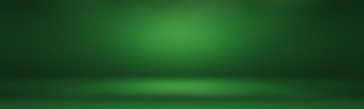 Luxury plain Green gradient abstract studio background empty room with space for your text and picture.