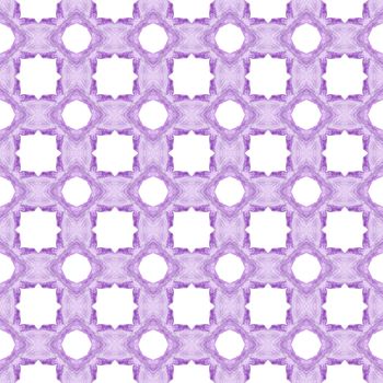 Trendy organic green border. Purple glamorous boho chic summer design. Organic tile. Textile ready cool print, swimwear fabric, wallpaper, wrapping.