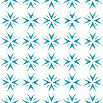 Chevron watercolor pattern. Blue magnetic boho chic summer design. Textile ready astonishing print, swimwear fabric, wallpaper, wrapping. Green geometric chevron watercolor border.