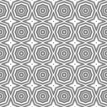 Tiled watercolor pattern. Black symmetrical kaleidoscope background. Hand painted tiled watercolor seamless. Textile ready divine print, swimwear fabric, wallpaper, wrapping.