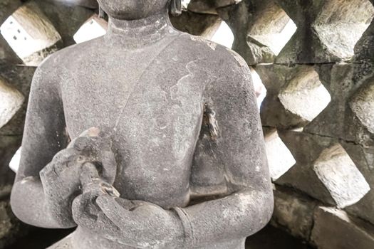 Magelang, Central Java, Indonesia, 2017, Stupa of Borobudur Stone Temple Indonesian Heritage Statue of Buddha South east asia