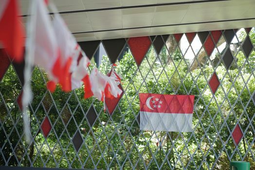 Singapore flags for celebration national day.