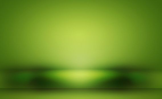 Luxury plain Green gradient abstract studio background empty room with space for your text and picture.