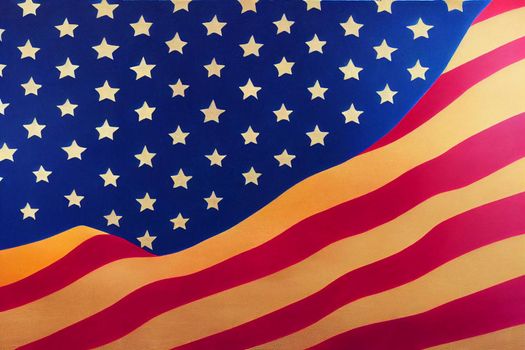 Happy Independence Day in USA Background Template 3D Illustration . High quality photo