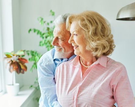 Portrait of a happy senior couple at home