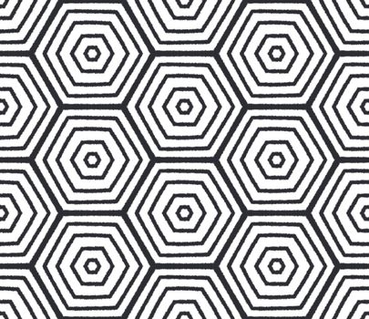 Tiled watercolor pattern. Black symmetrical kaleidoscope background. Hand painted tiled watercolor seamless. Textile ready terrific print, swimwear fabric, wallpaper, wrapping.