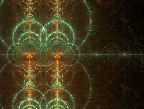 Imaginatory lush fractal texture image abstract background