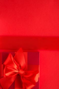 Romantic celebration, lifestyle and birthday present concept - Luxury holiday gifts on red