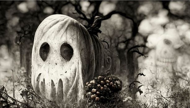 realistic halloween ghost illustration. halloween-themed illustration. realistic Halloween background.
